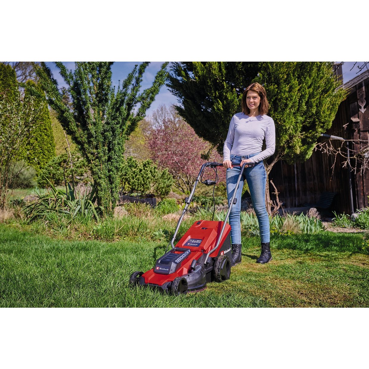 Einhell 37cm Corded Rotary Lawnmower - 1600W