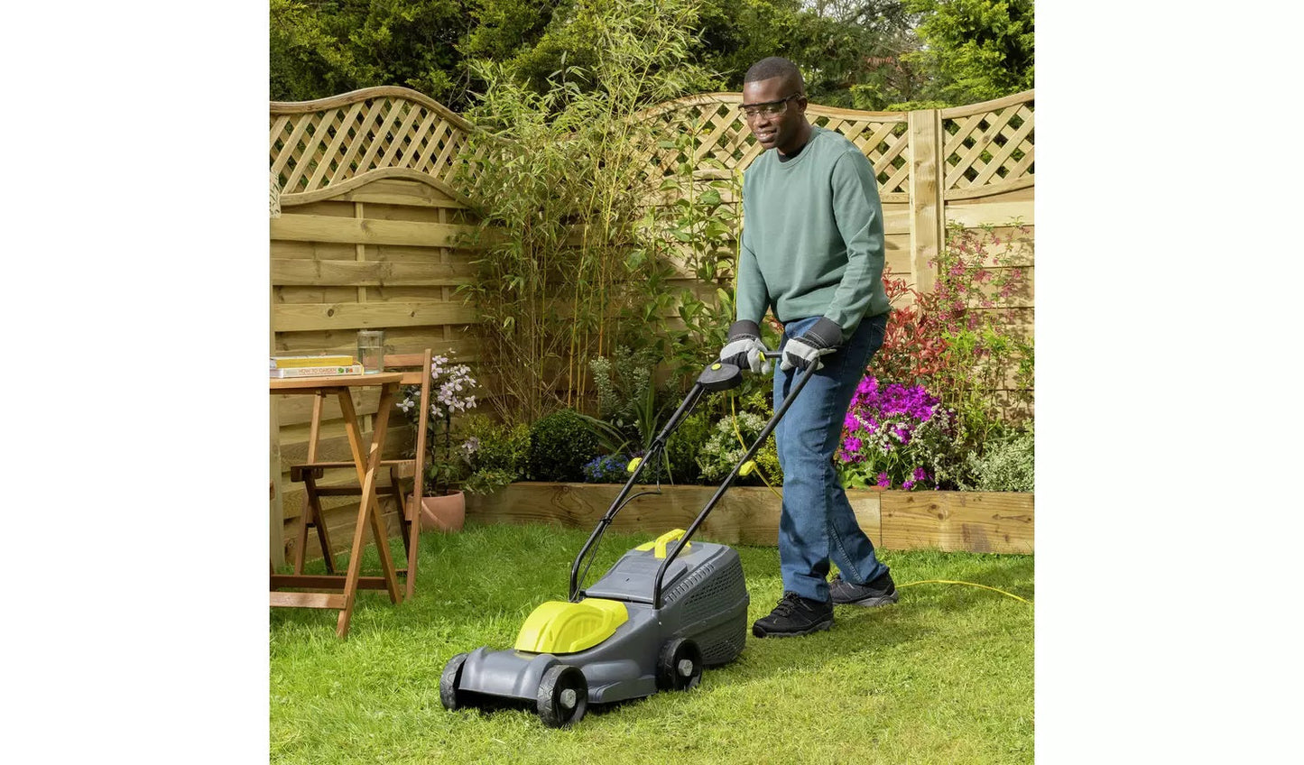 Challenge SLM32E-ZB Corded 32cm Rotary Lawnmower - 1000w